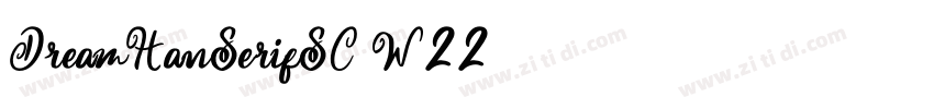 DreamHanSerifSC W22字体转换